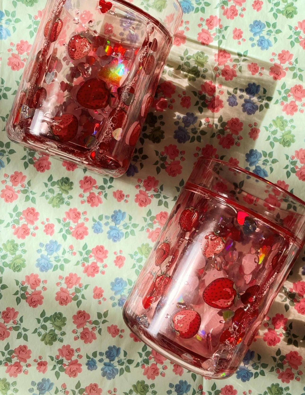 konges slojd 2 pack glitter cups - fragola