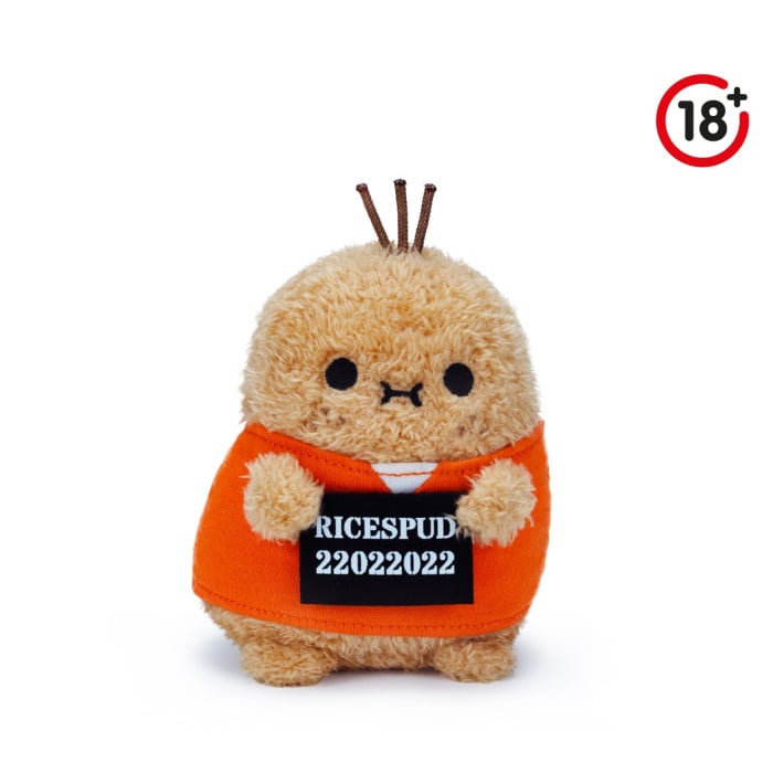 noodoll inmate ricespud mini sitting plush toy