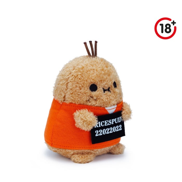 noodoll inmate ricespud mini sitting plush toy