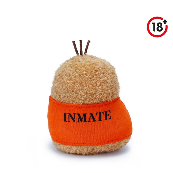 noodoll inmate ricespud mini sitting plush toy