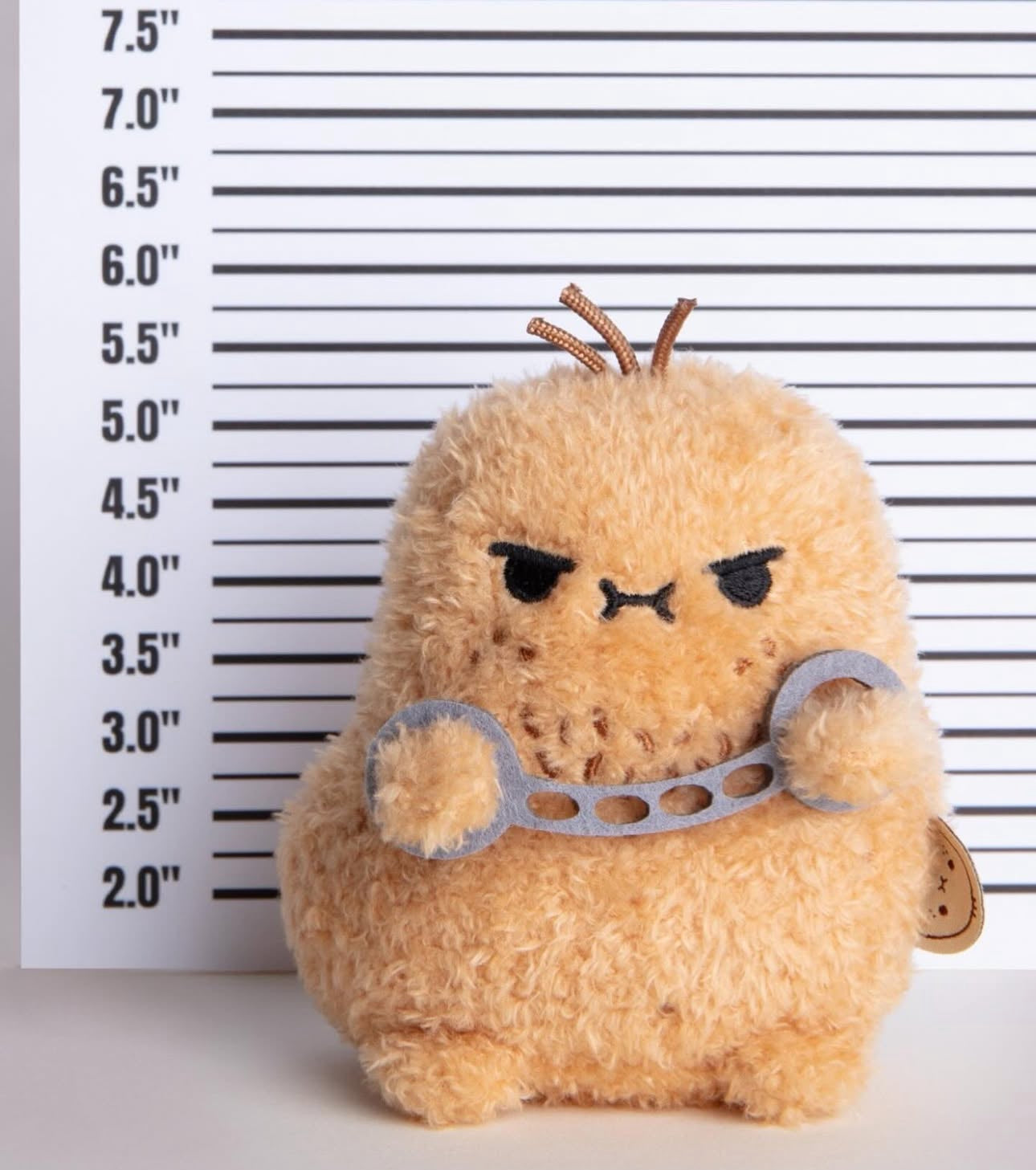 noodoll cuffs ricespud mini sitting plush toy