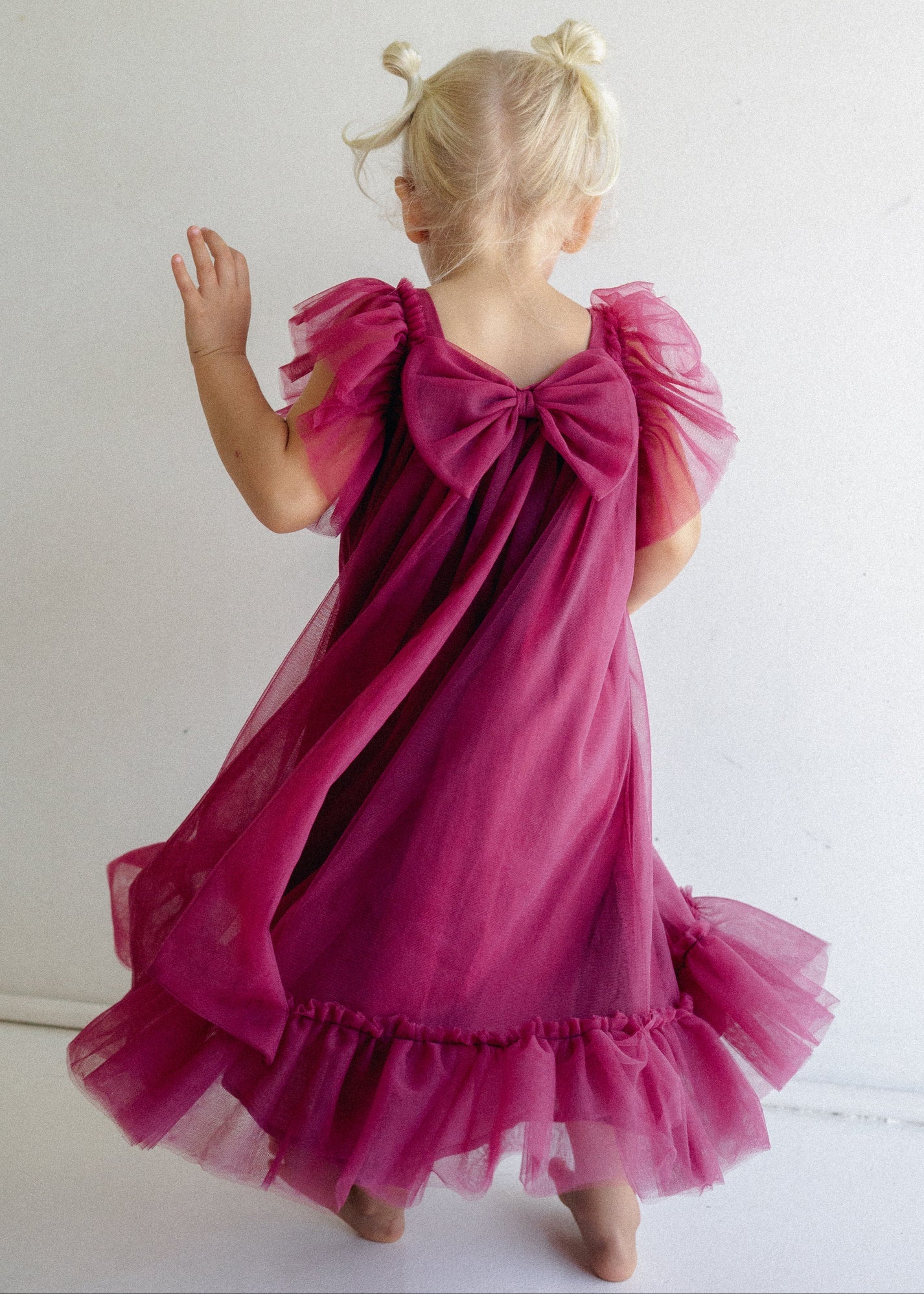 juni jnr zimi tulle dress - holly berry