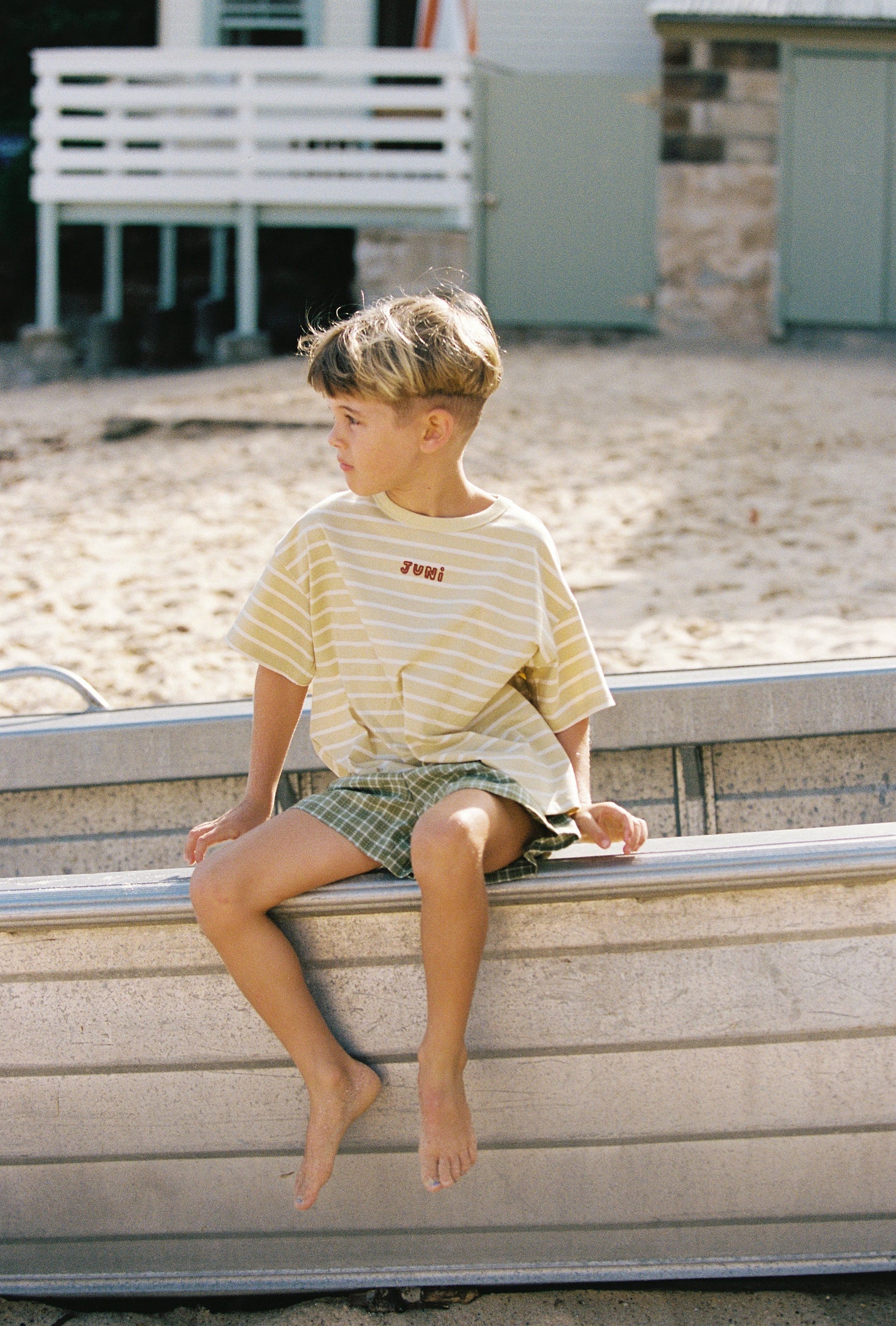 juni jnr zion tee - butter stripe