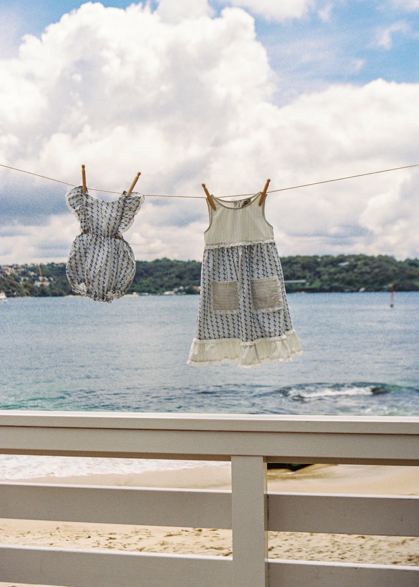 juni jnr daisy romper - bluebell