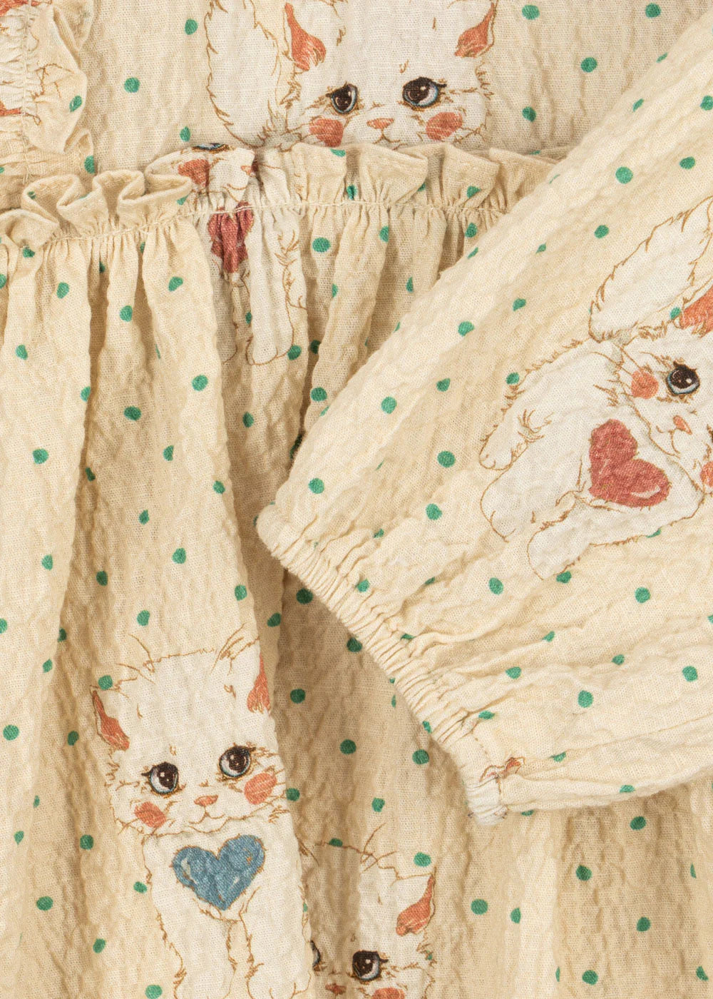 konges slojd elin bow dress - dot miao mist - pre order