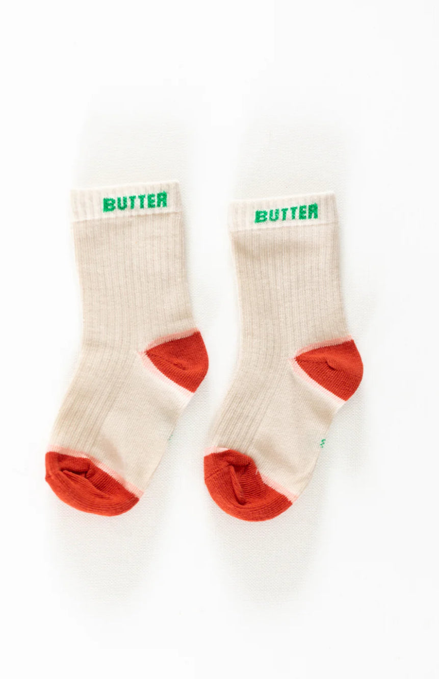 pigeon said please grass fed butter socks - green grass