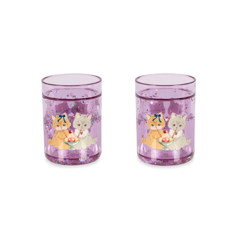 konges slojd 2 pack glitter cups - kitty gelateria (pre order)