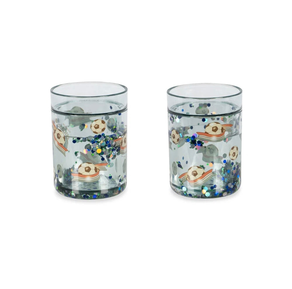 konges slojd 2 pack glitter cups - offwhite / kick it (pre order)