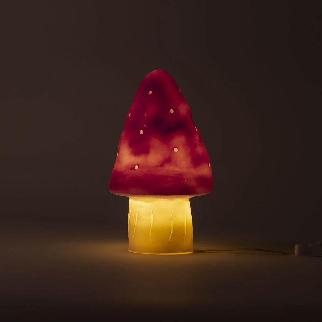 heico by egmont small mushroom lamp - vintage pink