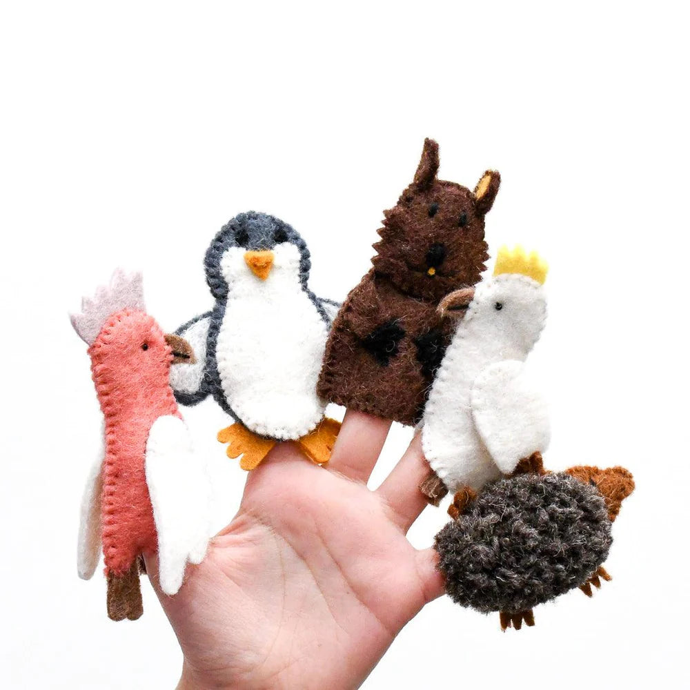 tara treasures australian animals b - finger puppet set