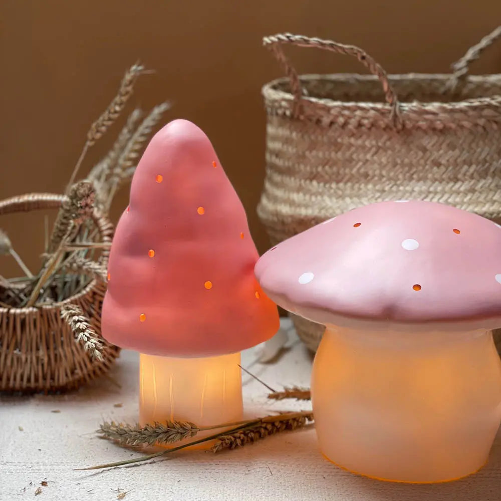 heico by egmont small mushroom lamp - vintage pink