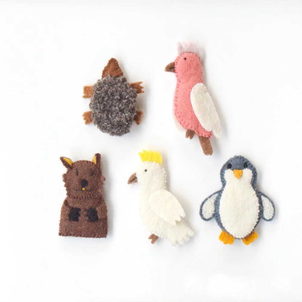 tara treasures australian animals b - finger puppet set