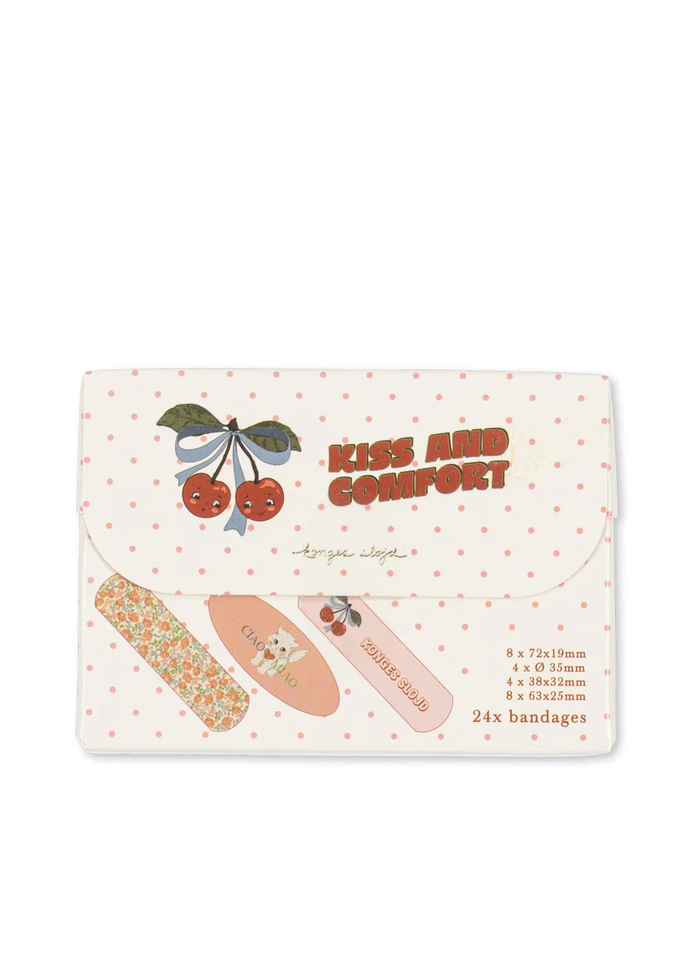 konges slojd kiss and comfort bandages - cherry (pre order)