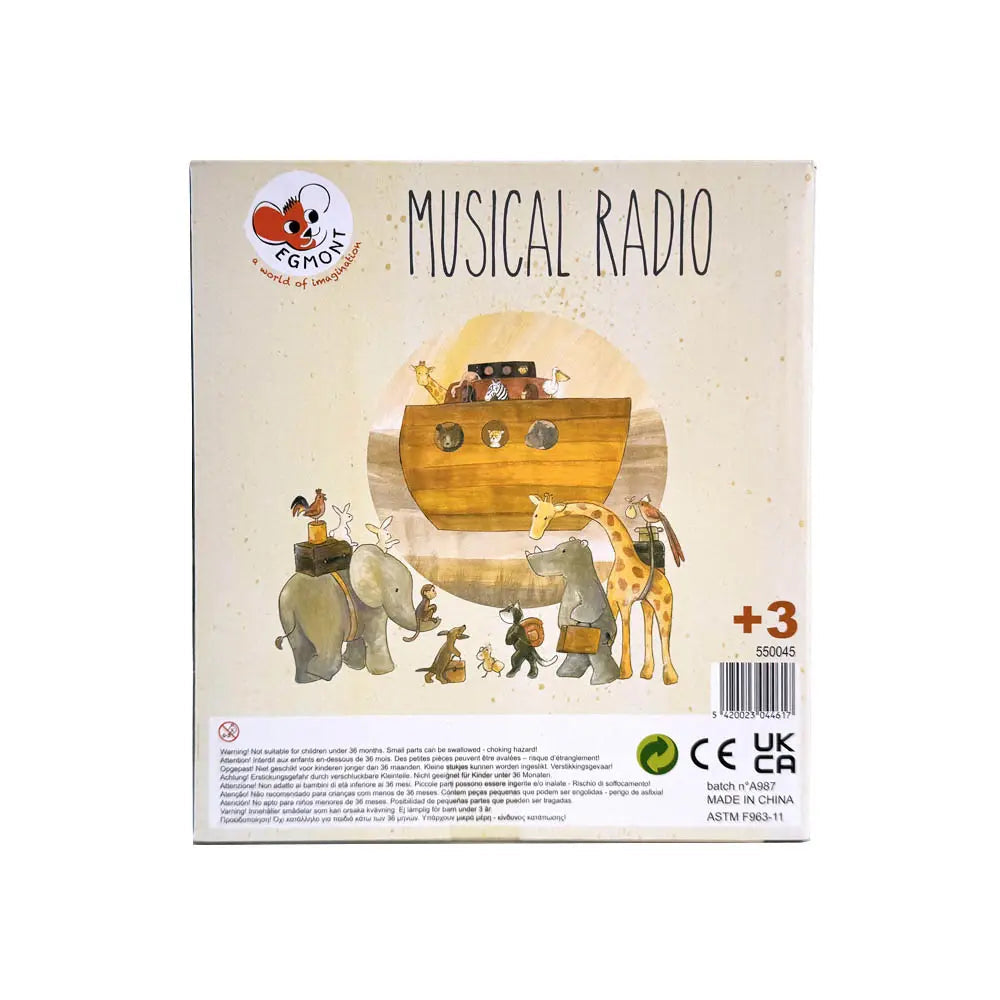 egmont toys radio / music box - noah's ark