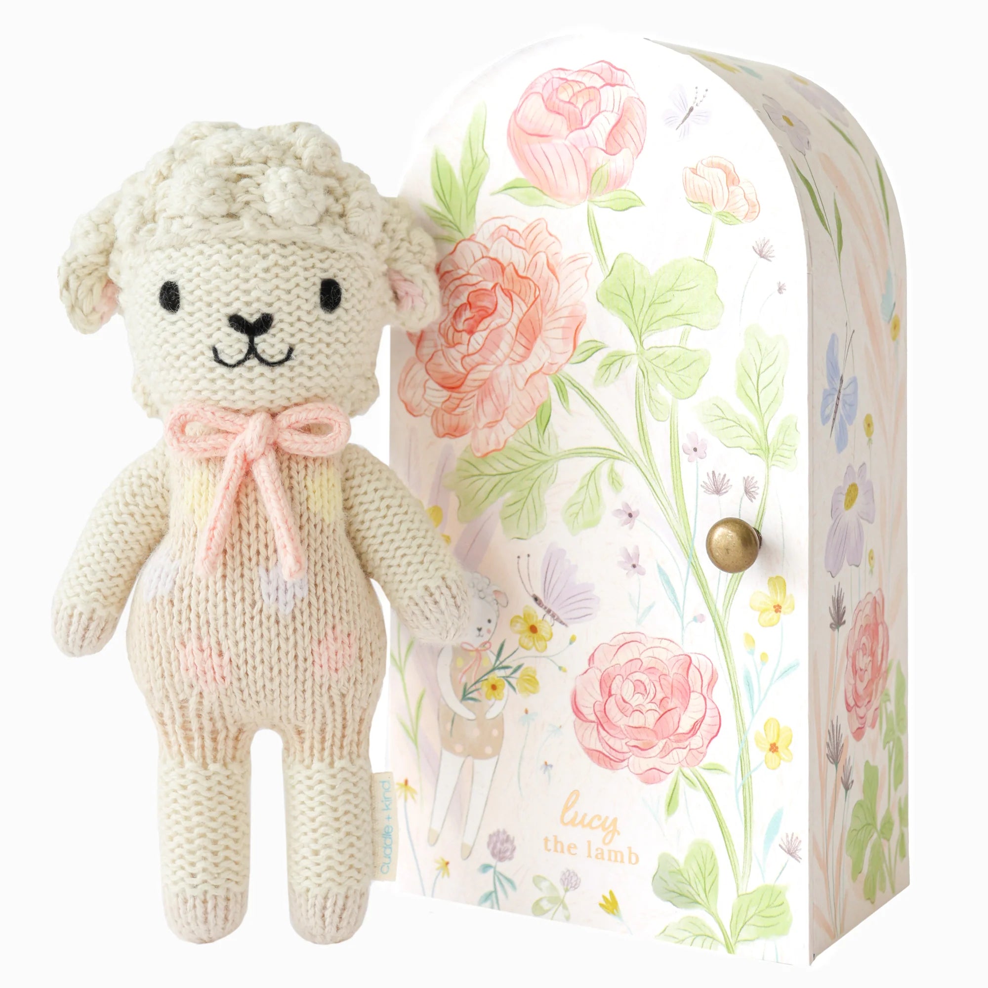 cuddle + kind tiny lucy the lamb - pastel