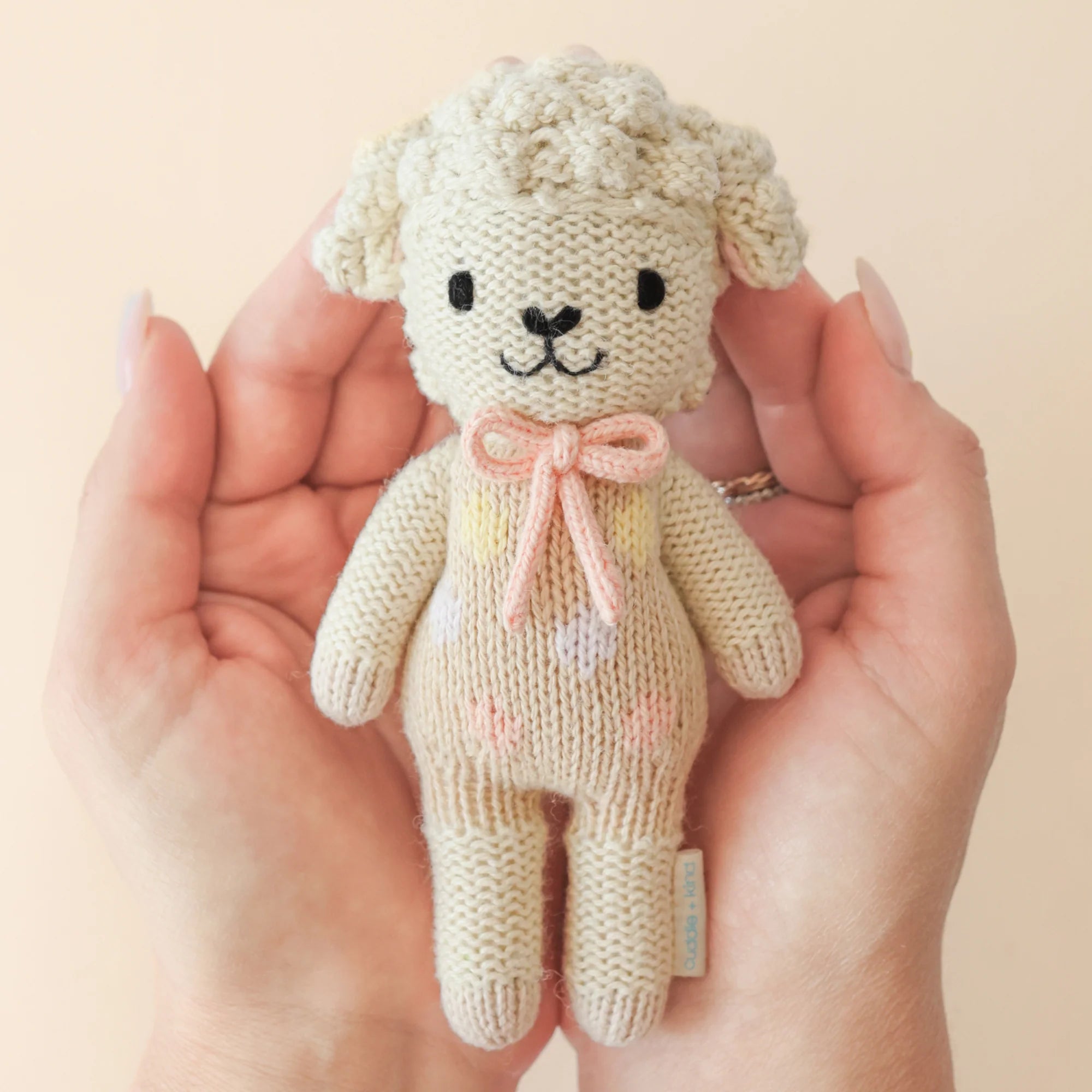 cuddle + kind tiny lucy the lamb - pastel