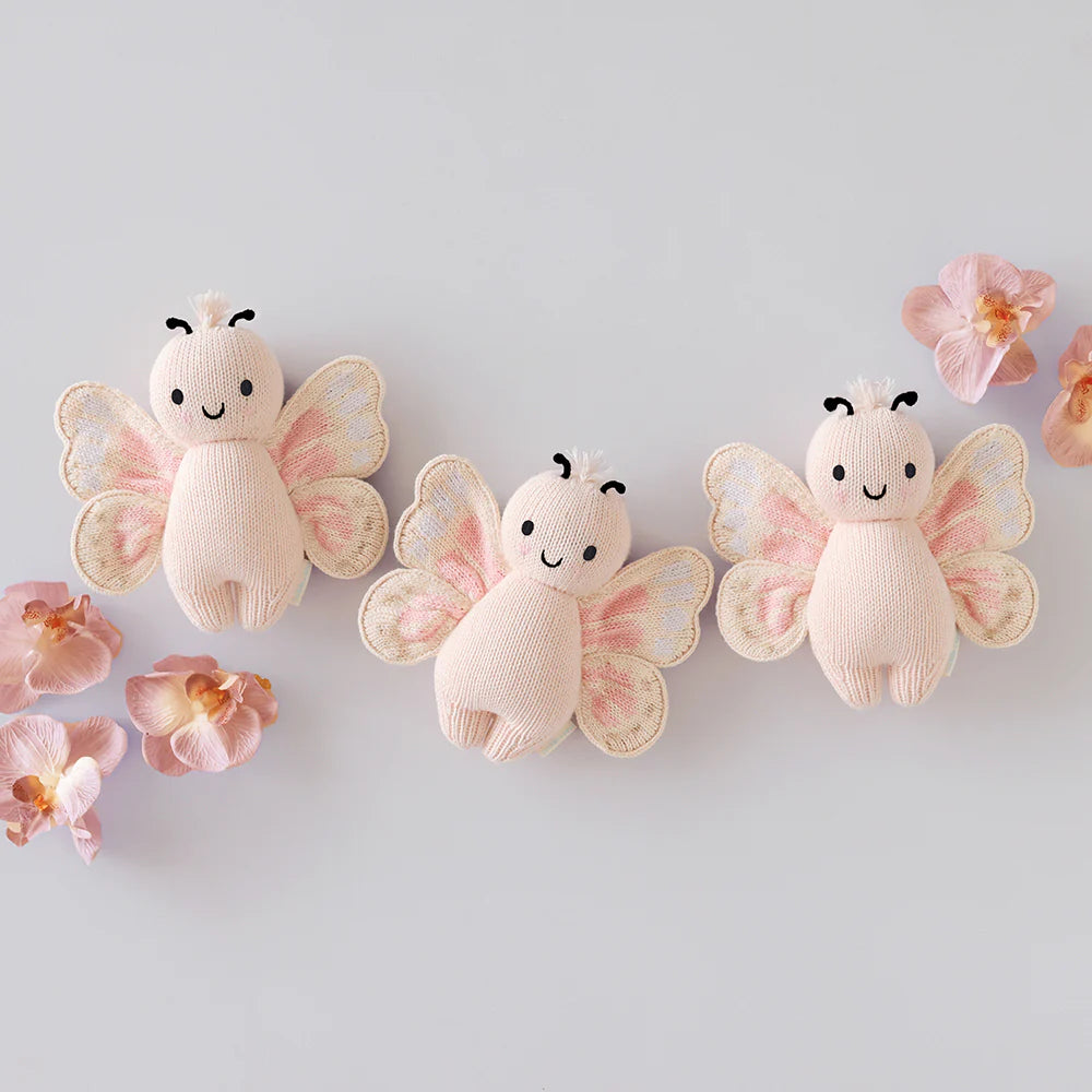 cuddle + kind baby butterfly - petal pink