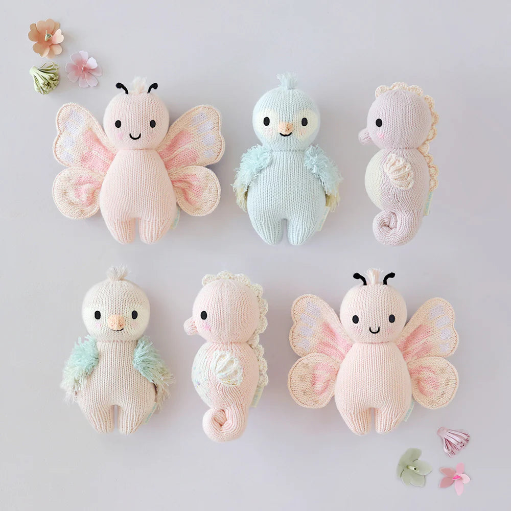 cuddle + kind baby seahorse - powder pink