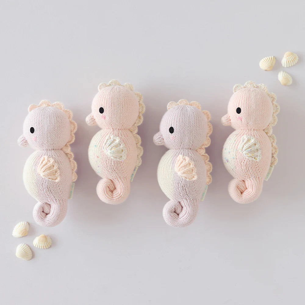 cuddle + kind baby seahorse - powder pink