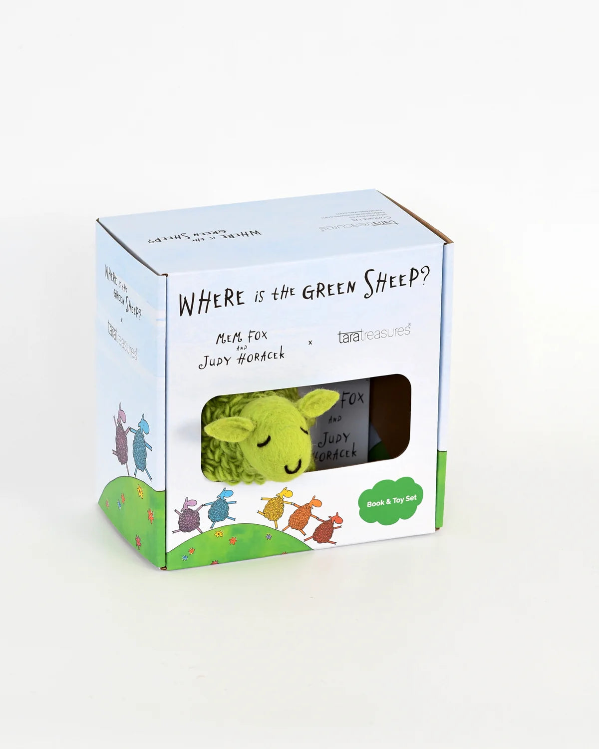 tara treasures where is the green sheep? large green sheep toy & book set (pre order)