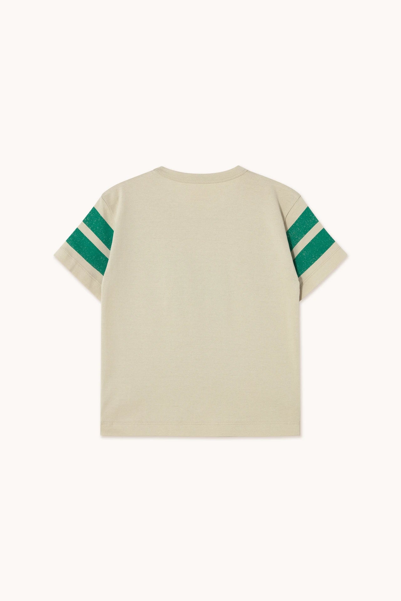 tiny cottons stripes logo tee - dark vanilla