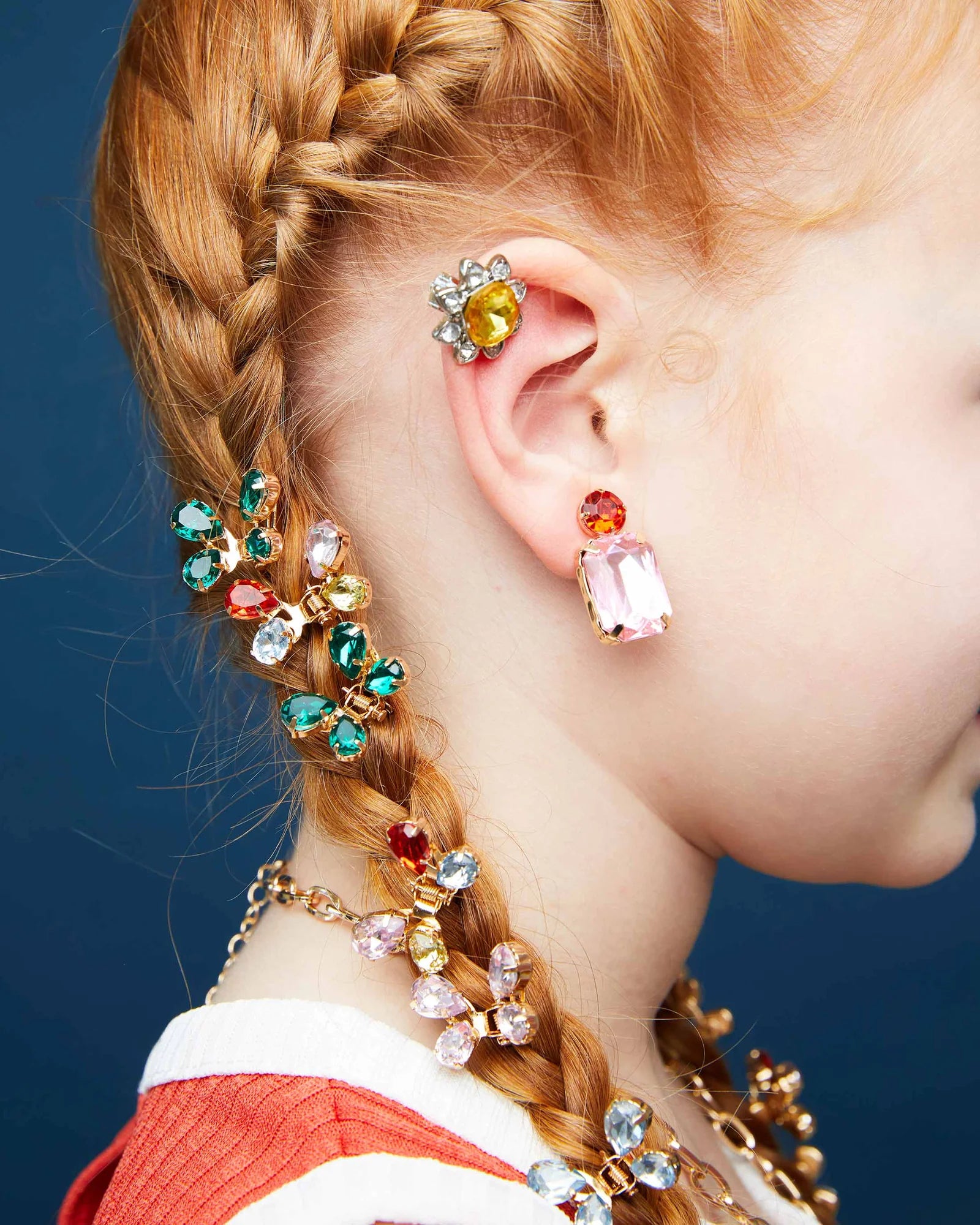super smalls dinner and a movie clip on earring set