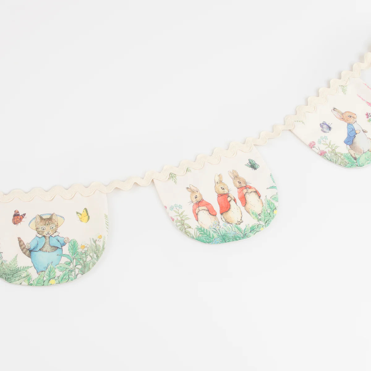 meri meri peter rabbit fabric garland