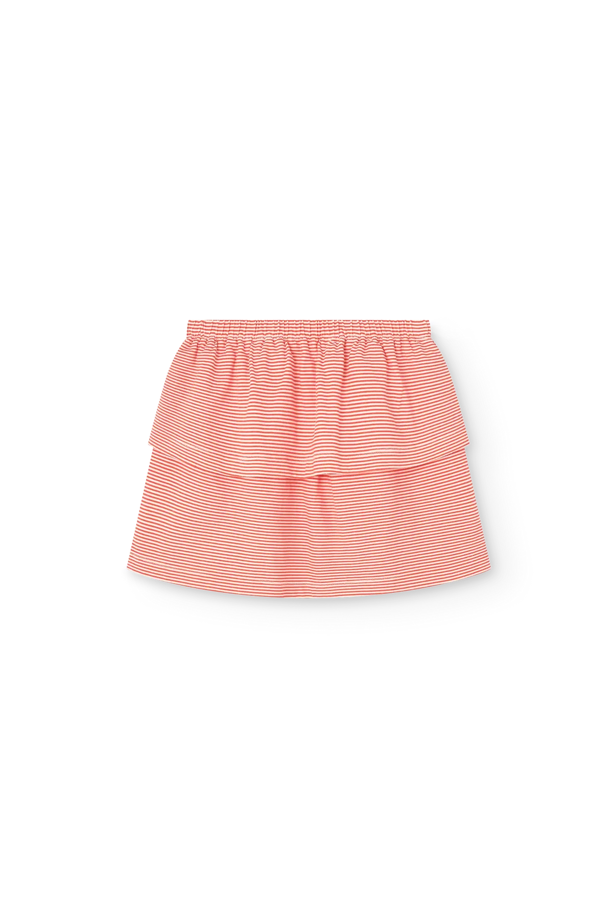 the animals observatory kid striped kiwi skort - red (pre order)