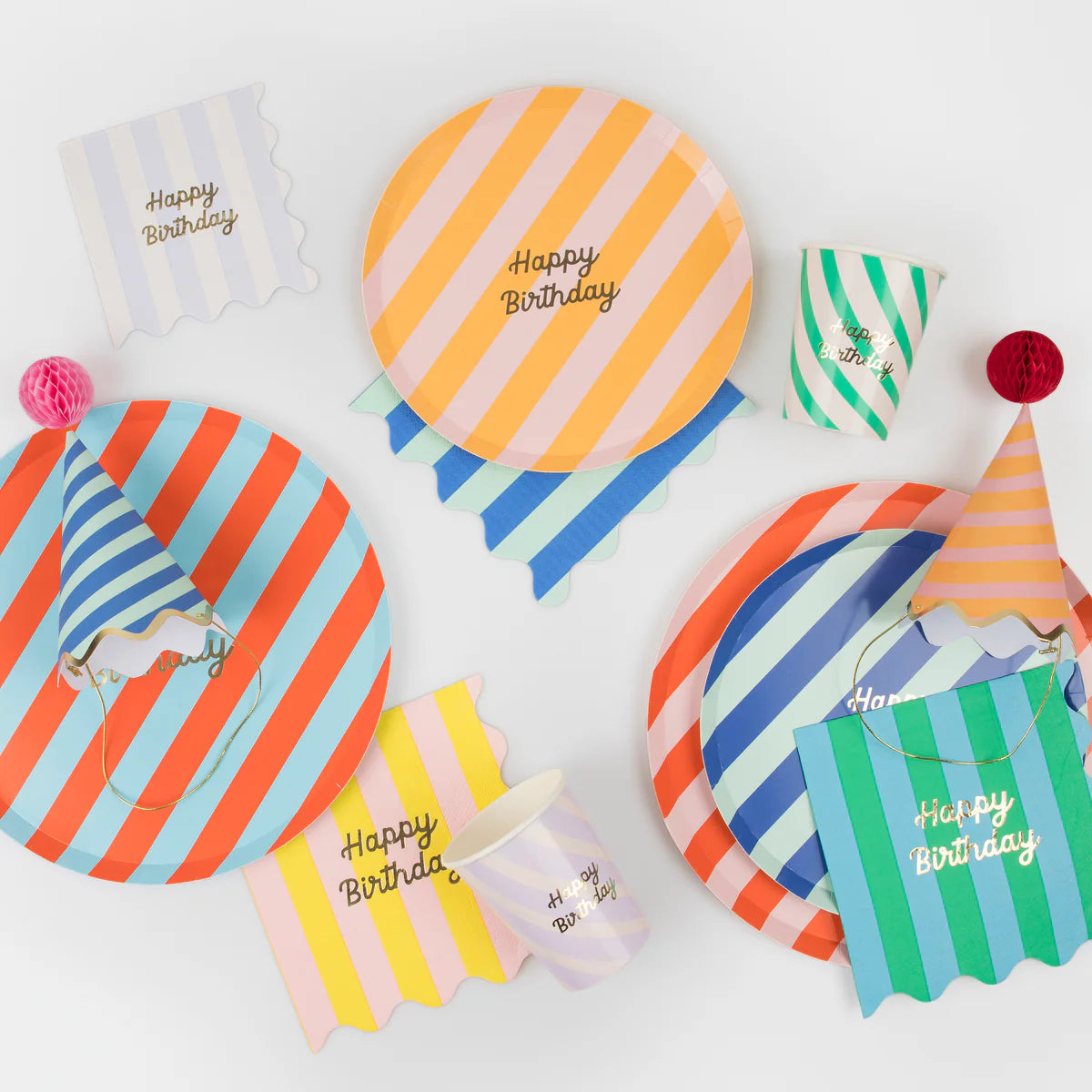 meri meri stripe party bags