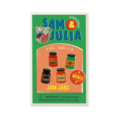 sam & julia minis - jam jars (4 pcs)