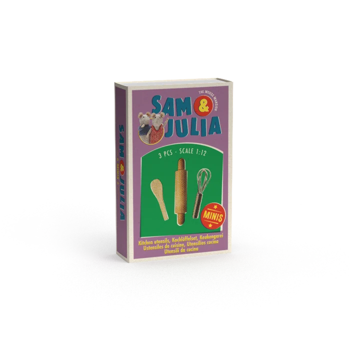sam & julia minis - kitchen utensils (3 pcs)