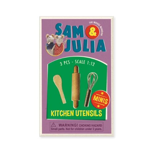 sam & julia minis - kitchen utensils (3 pcs)