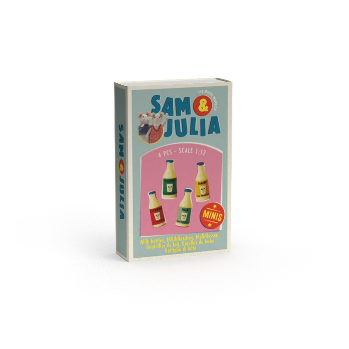 sam & julia minis - milk bottles (4 pcs)