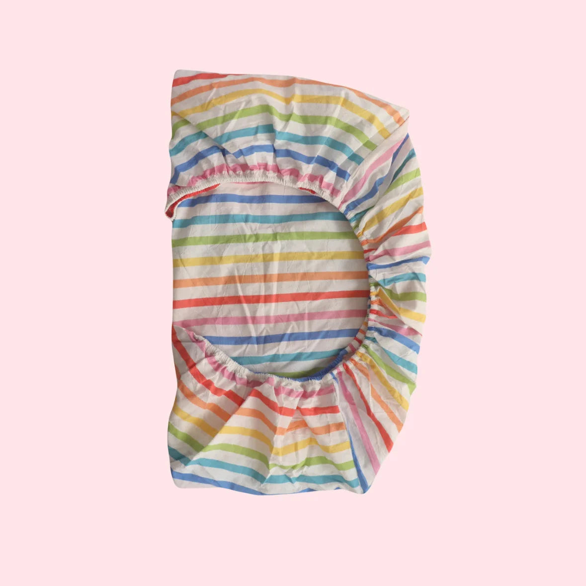 play linen playground stripe frill sheet set