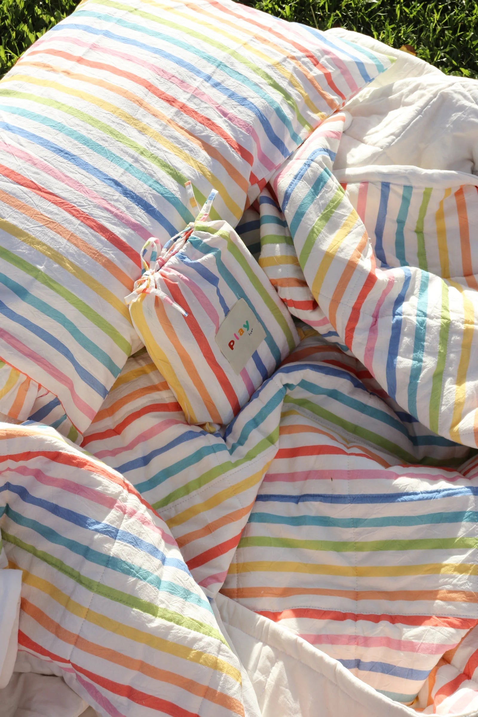 play linen playground stripe pillowcase separates