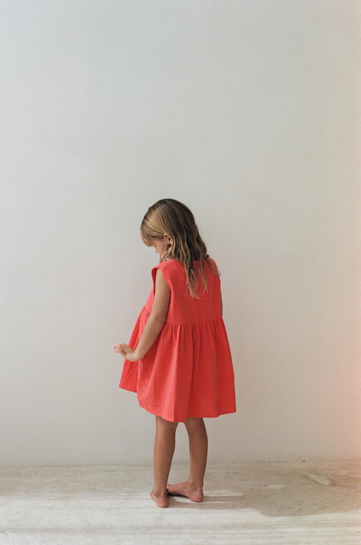 illoura the label della pinafore - coral (pre order)