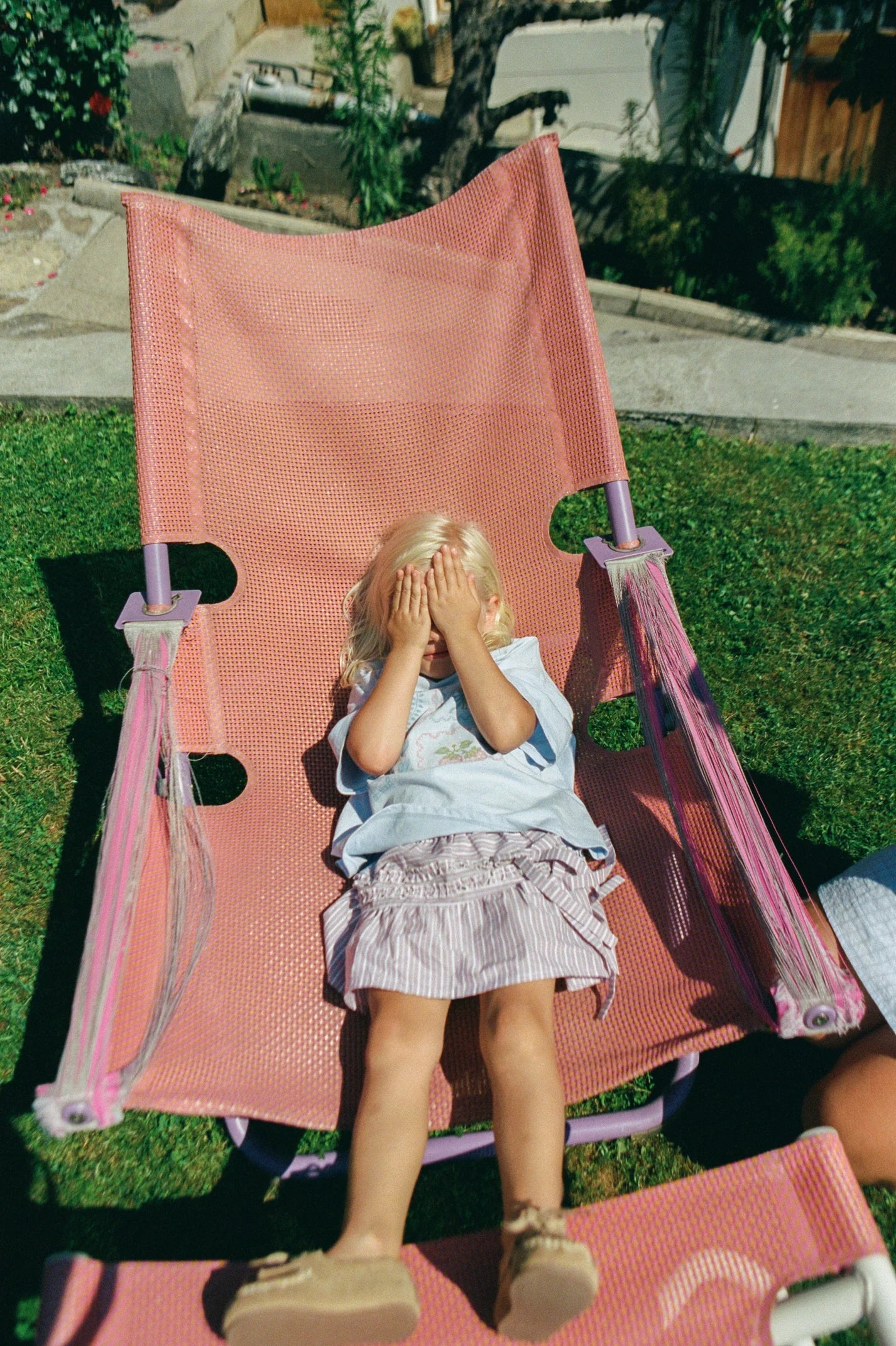 juni jnr annika skirt - rosa stripe