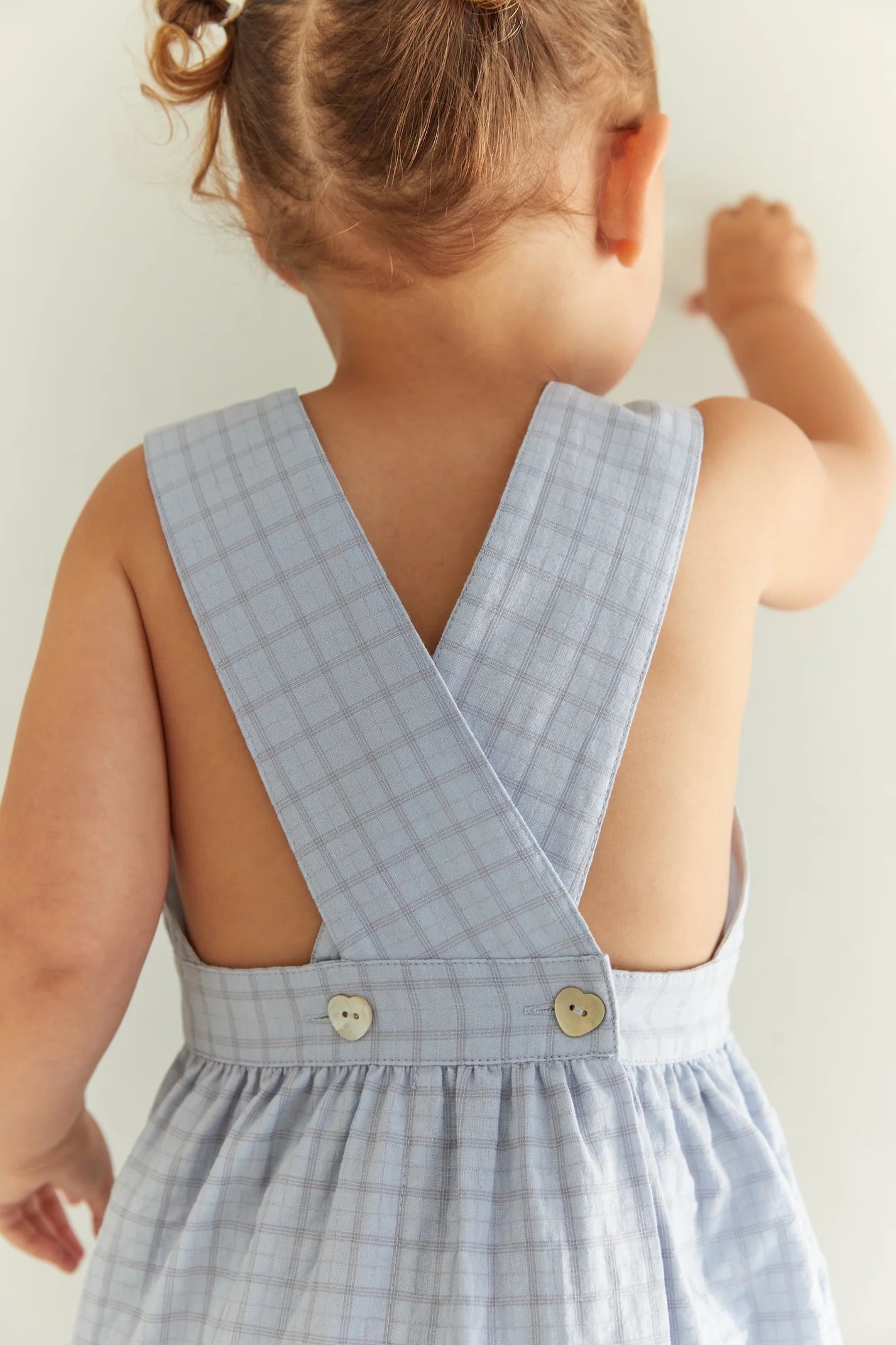 juni jnr coco dress - sky gingham