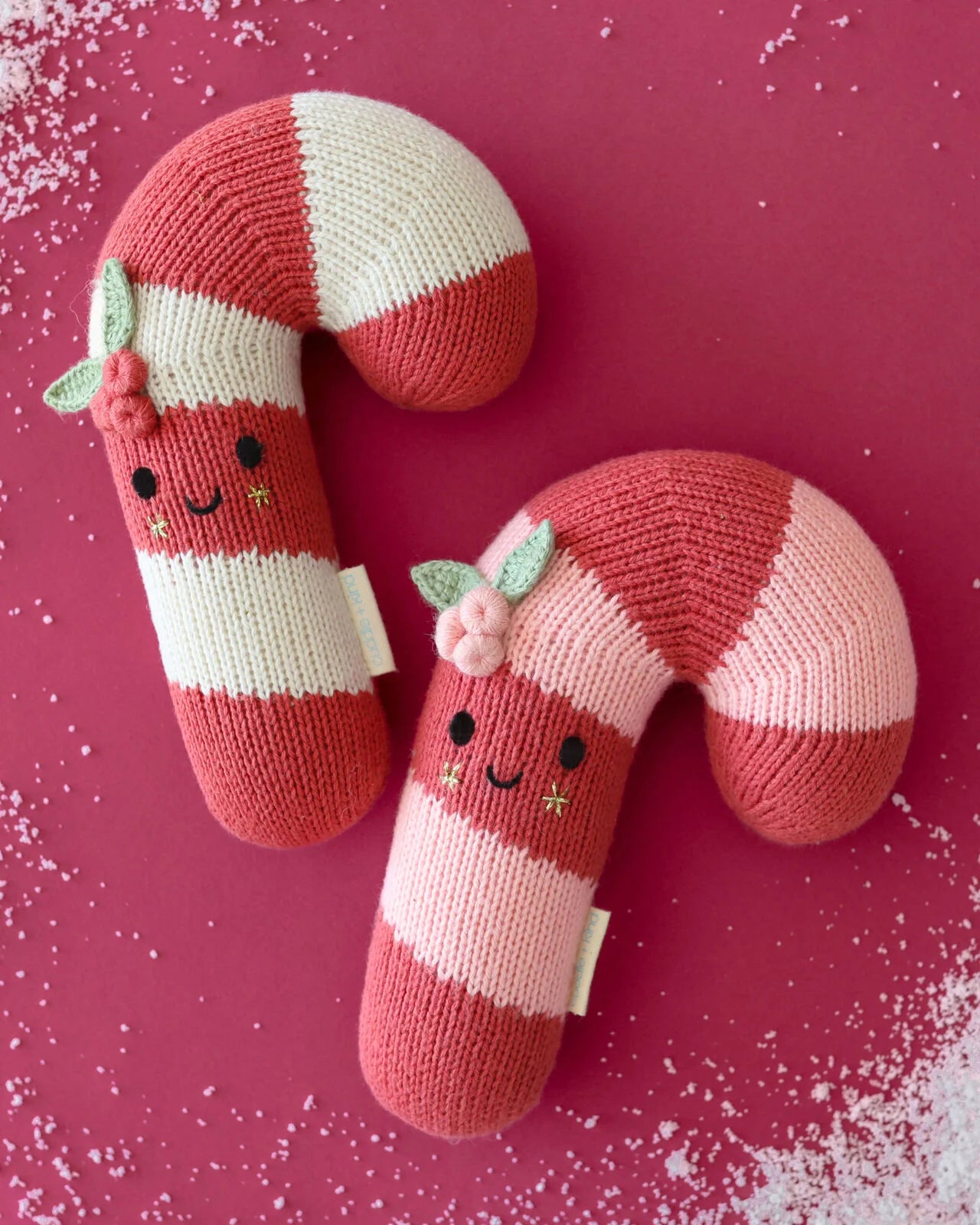 cuddle + kind baby candy cane - blush stripe