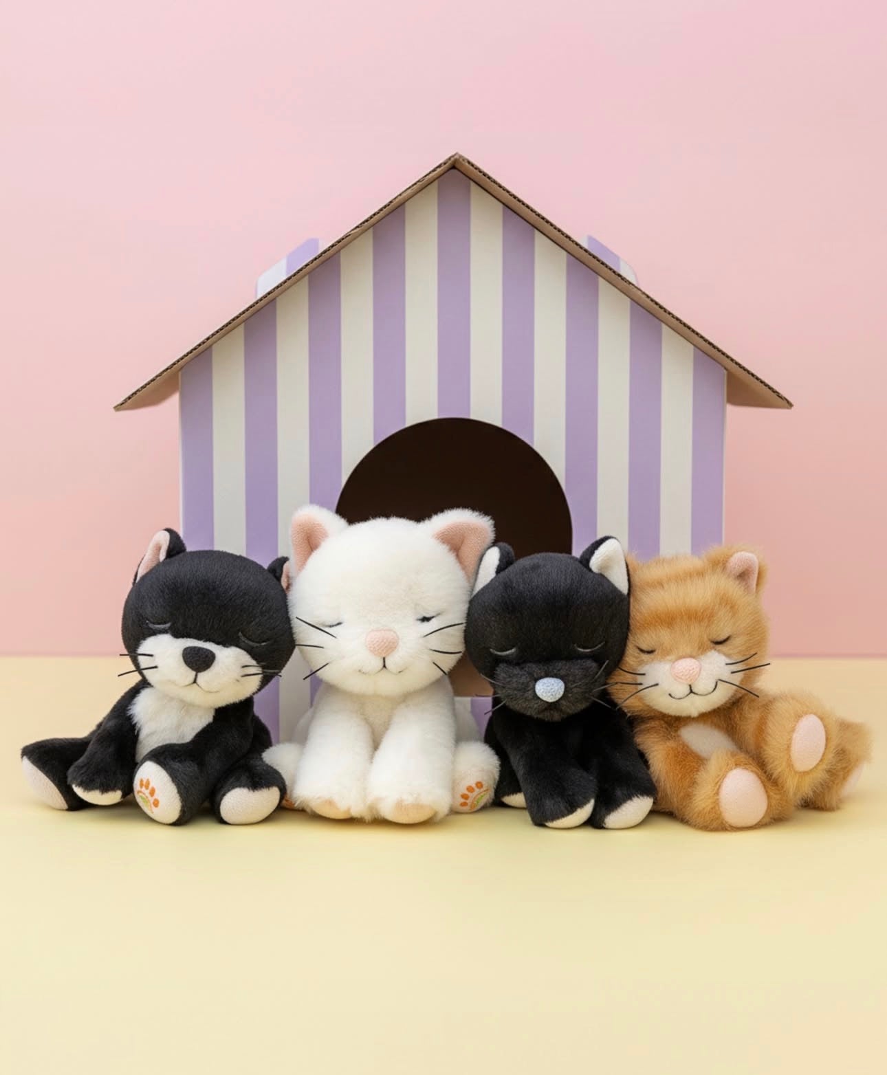olli ella binky kitten kit - black & white