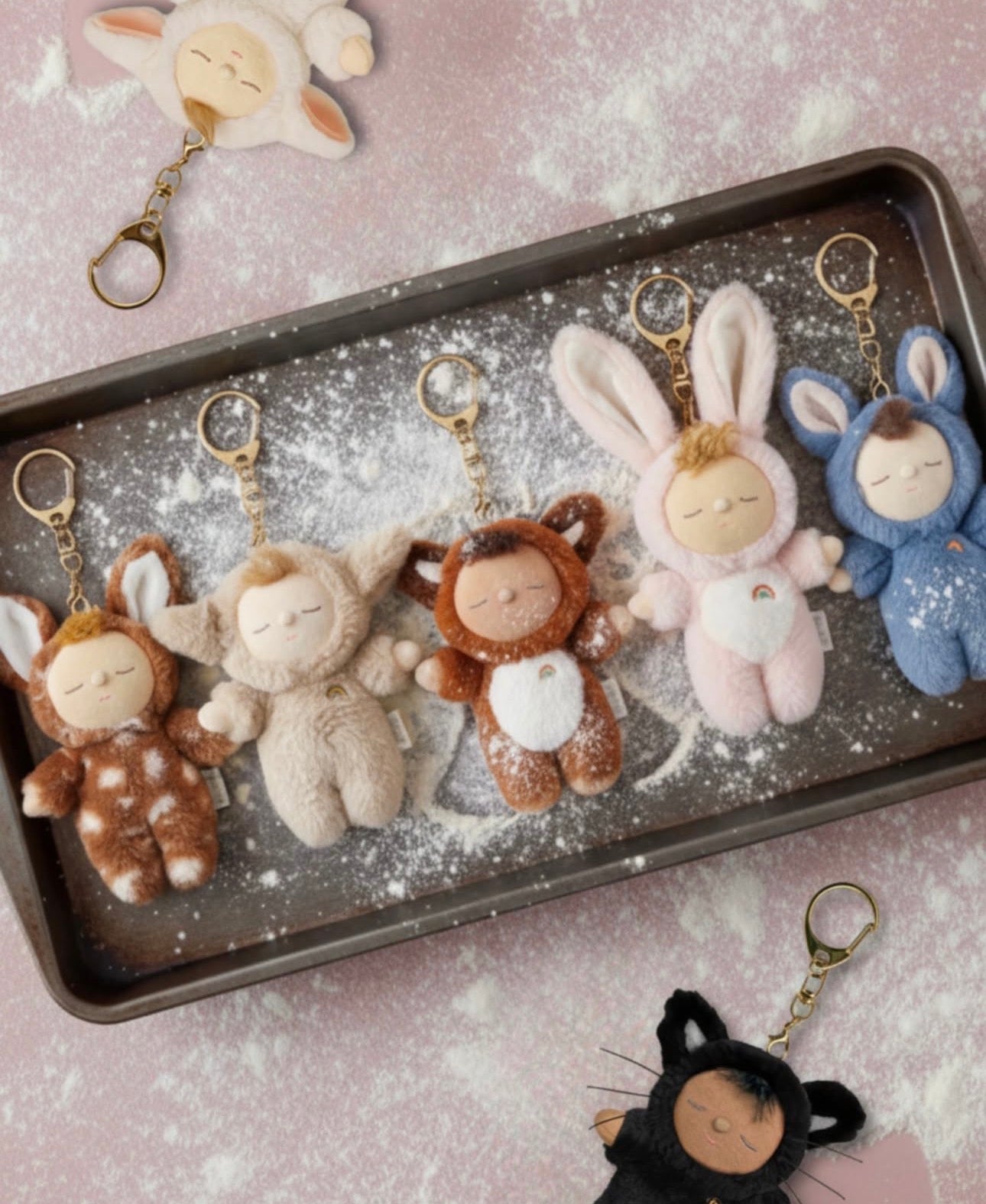 olli ella cozy bag charm - lamby pip