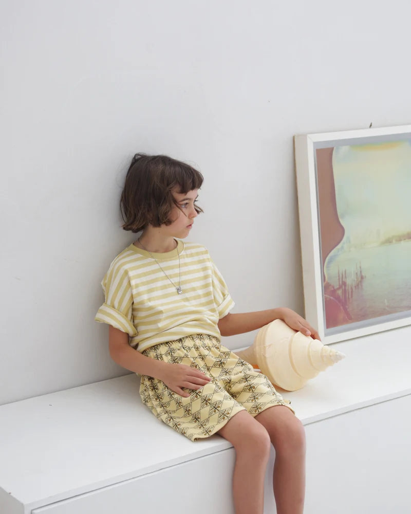 summer and storm oversized tee - butter retro stripe (pre order)