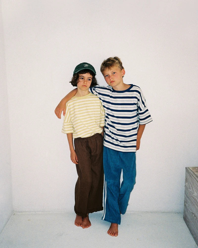 summer and storm oversized tee - butter retro stripe (pre order)