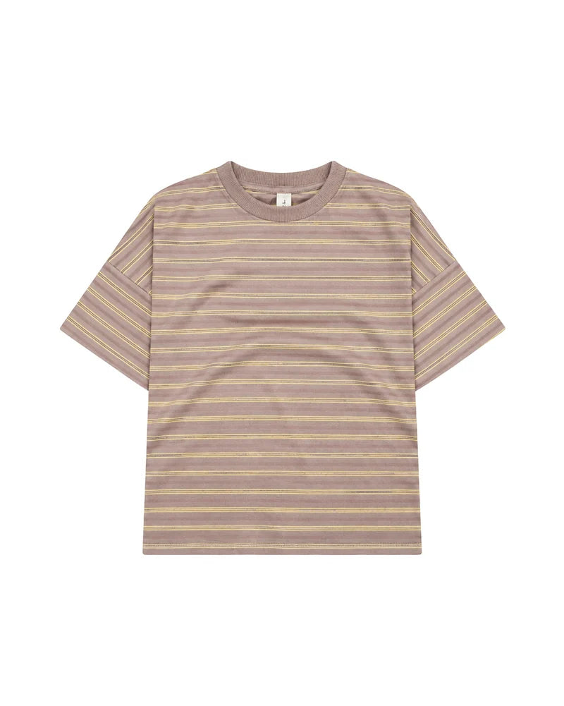 summer and storm oversized tee - dusty rose retro stripe (pre order)