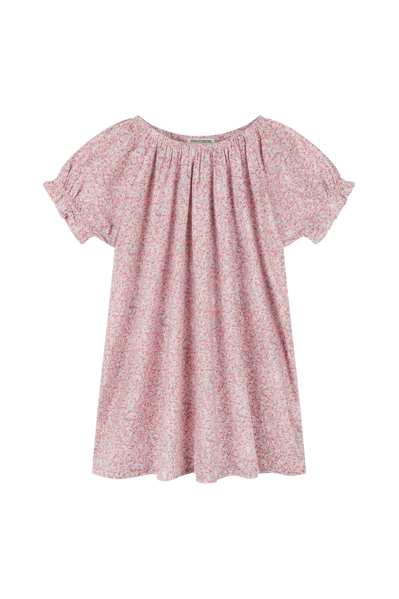 printebebe bubble smock dress - rosewater mini flower - pre order