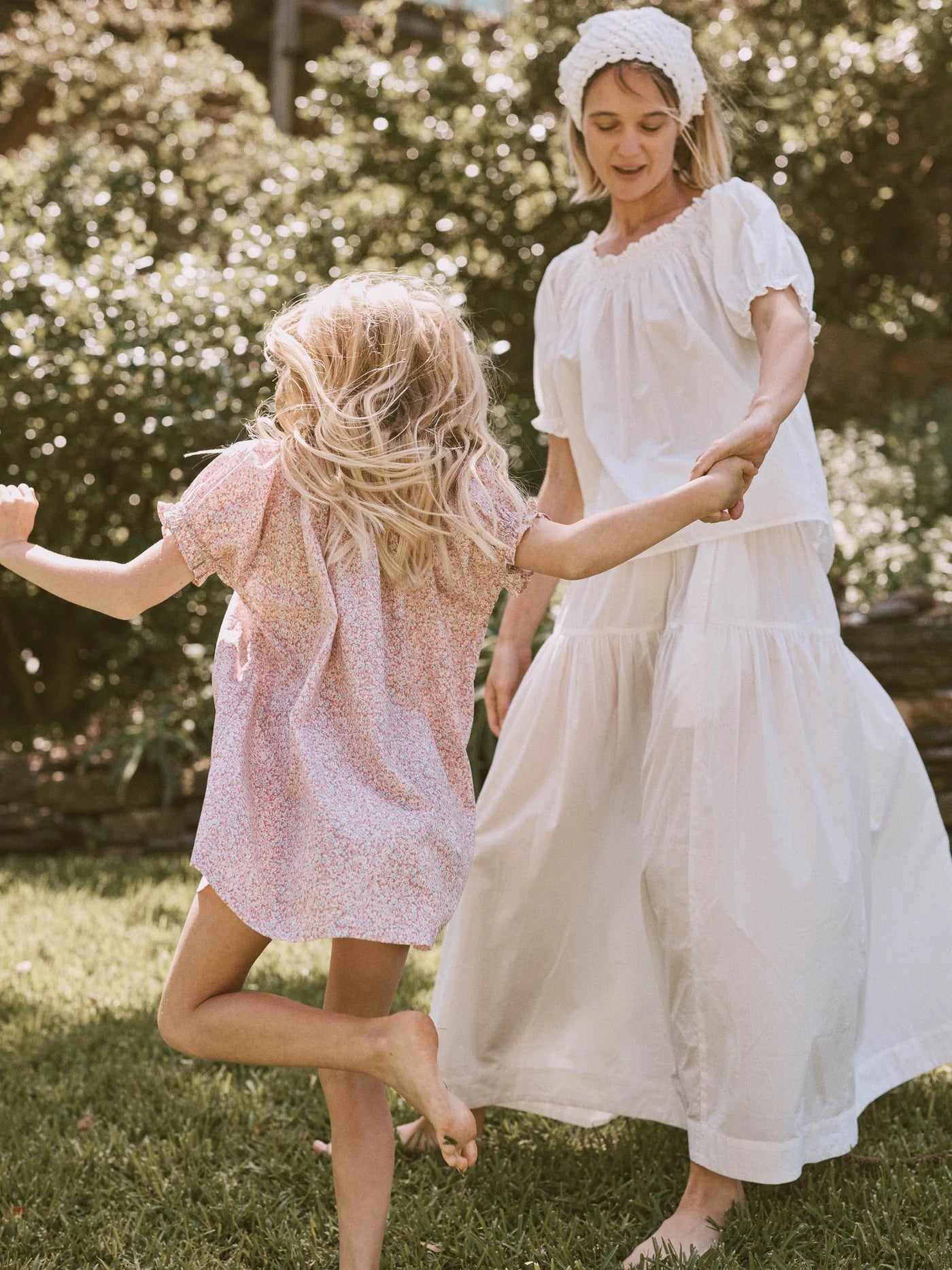 printebebe bubble smock dress - rosewater mini flower - pre order