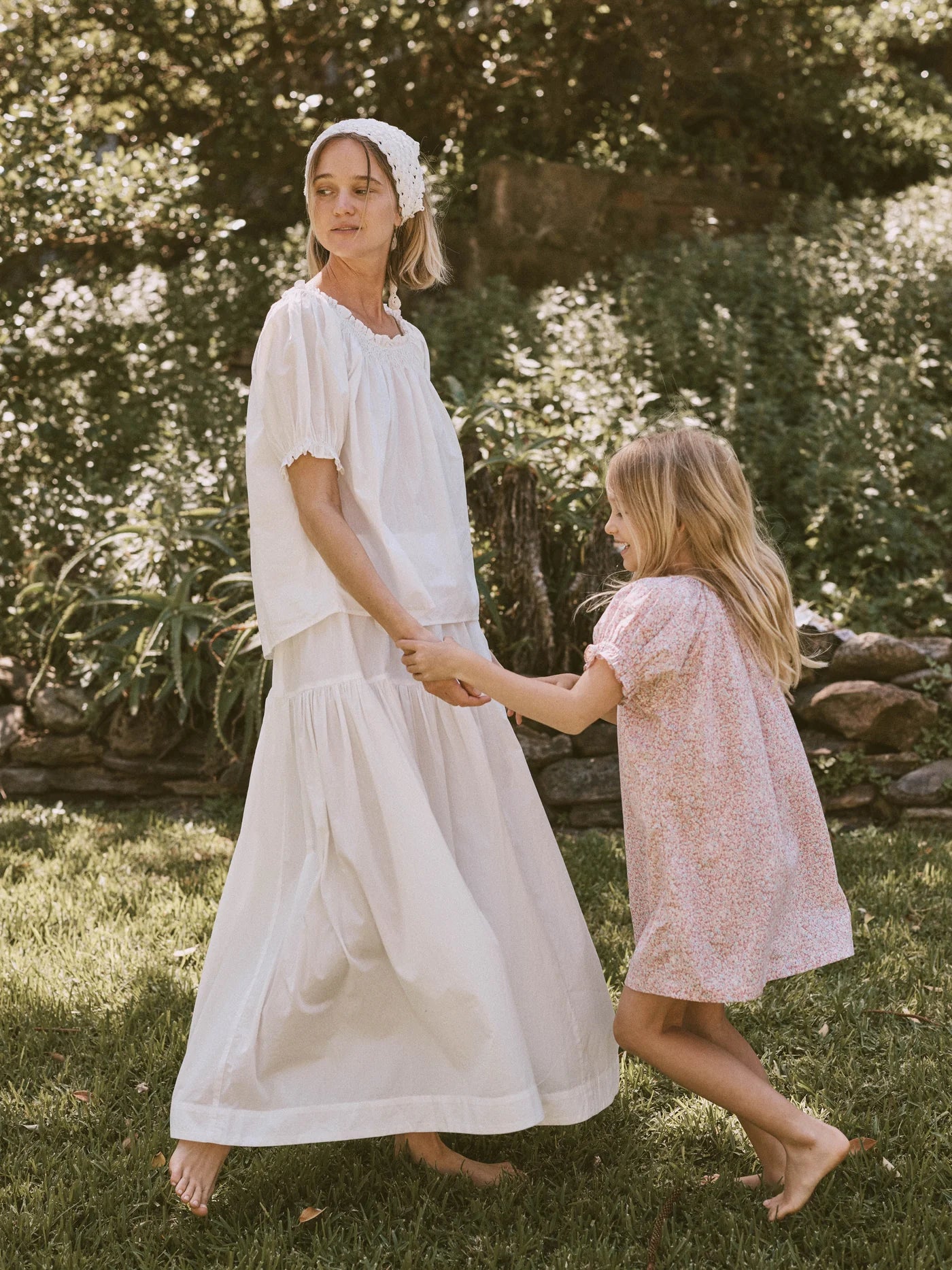 printebebe bubble smock dress - rosewater mini flower - pre order