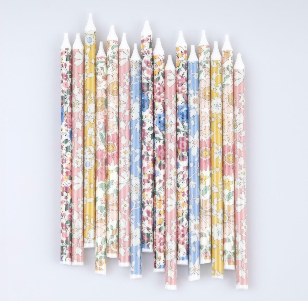 meri meri x liberty party candles (pk of 16 / 5 designs)