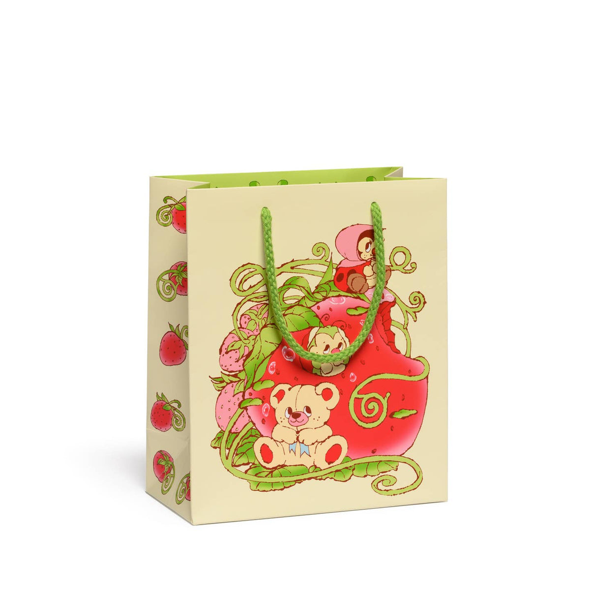 strawberry critters gift bag - medium