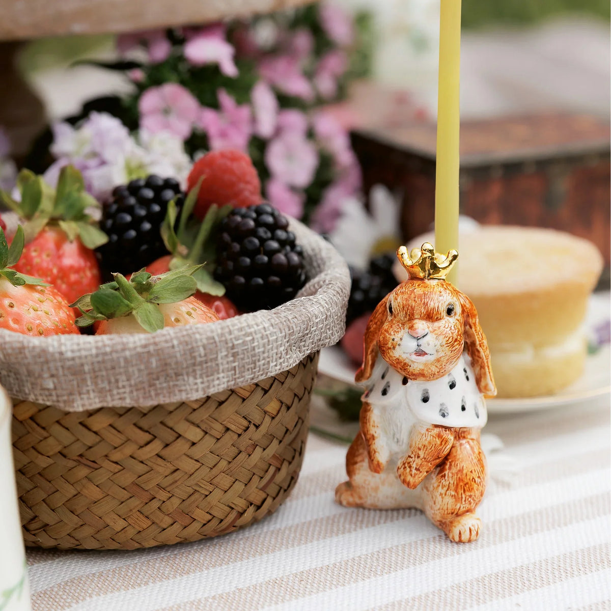 camp hollow highness hare cake topper / candle holder (pre order)